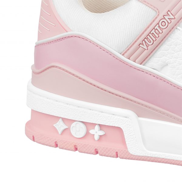 Louis Vuitton Trainer Sneaker Pink White 1ABOEI