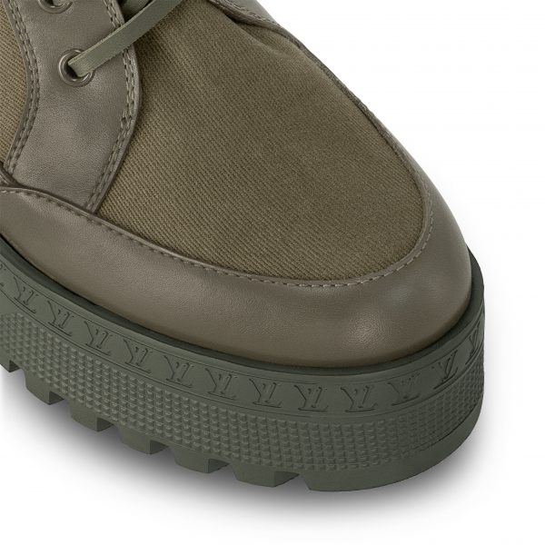 Louis Vuitton Laureate Platform Desert Boot Khaki Green 1AC7S9