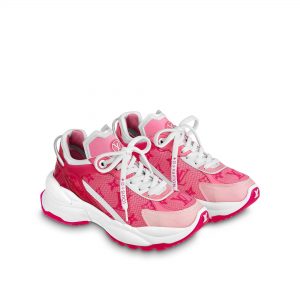Louis Vuitton LV Run 55 Sneaker Monogram Flowers Pink 1AB3C8