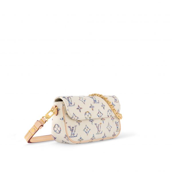 Louis Vuitton M83499 Wallet on Chain Ivy Multicolor White
