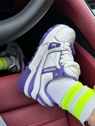 Louis Vuitton LV Trainer Maxi Sneaker Purple 1ACPQ4 photo review